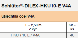 Schlüter®-DILEX-HKU-E V4A