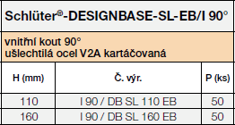 Schlüter®-DESIGNBASE-SL-EB/I 90°