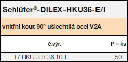 Schlüter®-DILEX-HKU36-E/I