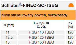 Schlüter®-FINEC-SQ-TSBG
