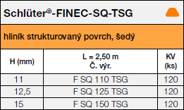 Schlüter®-FINEC-SQ-TSG