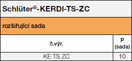 Schlüter®-KERDI-TS-ZC