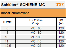 <a name='mc'></a> Schlüter®-SCHIENE-MC