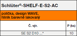 Schlüter-SHELF-E-S2-AC WAVE