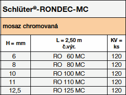 <a name='mc'></a>Schlüter®-RONDEC-MC 