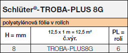 Schlüter®-TROBA-PLUS 8G
