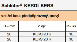 Schlüter®-KERDI-KERS  Tables 37089