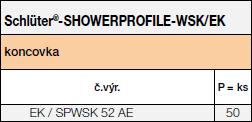 Schlüter®- SHOWERPROFILE-WSK/EK