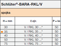Schlüter-BARA-RKL/V