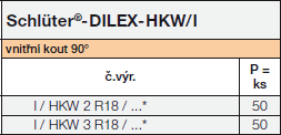 Schlüter-DILEX-HKW/I