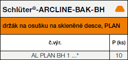 Schlüter®-ARCLINE-BAK-BH