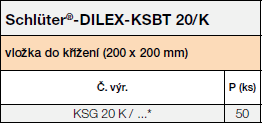 Schlüter®-DILEX-KSBT 20/K