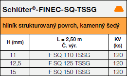 Schlüter®-FINEC-SQ-TSSG