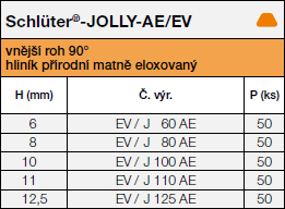 Schlüter®-JOLLY-AE/EV