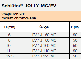 Schlüter®-JOLLY-MC/EV