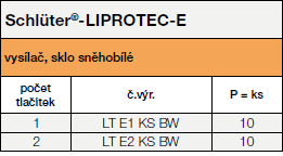 Schlüter®-LIPROTEC-E BW