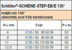 SCHIENE-STEP-EB/E 135°