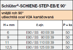 SCHIENE-STEP-EB/E 90°