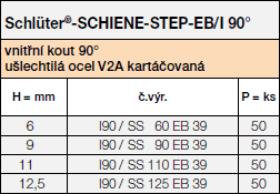 SCHIENE-STEP-EB/I 90°