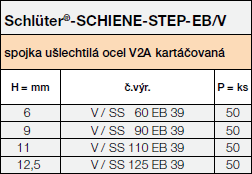 SCHIENE-STEP-EB/V