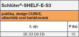 Schlüter®-SHELF-E-S3 CURVE EB