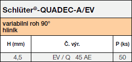 Schlüter-QUADEC-A/EV